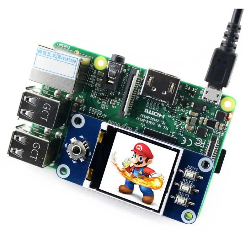 

Raspberry Pi 3 model b/4B zero w 1.44 inch LCD Raspberry Pi LCD