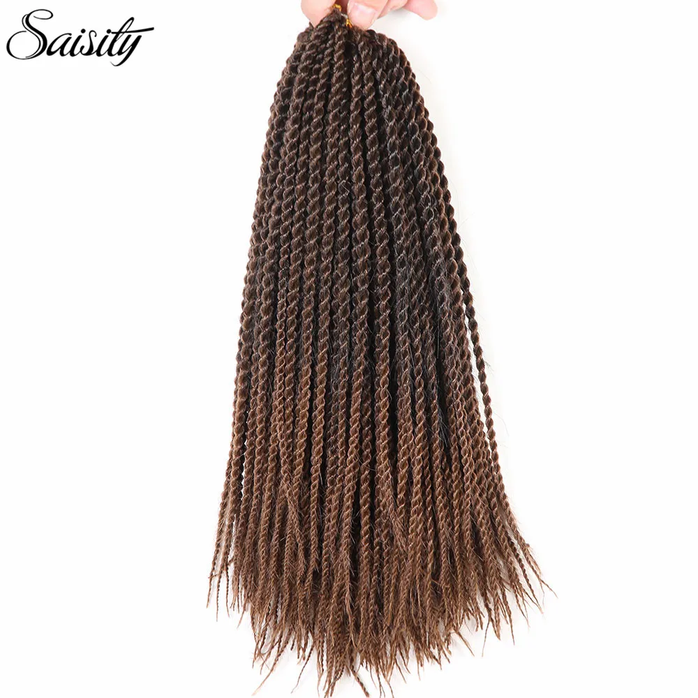 Вязанные крючком косички для волос senegaleset twist ombre синтетические наращивания