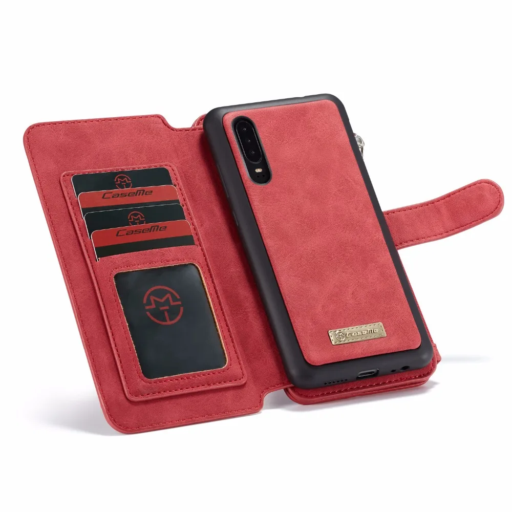 Чехол для телефона, чехол для huawei mate 20 P20 P30 Pro Lite, чехол Fundas, роскошный кожаный кошелек на молнии, держатель для карт, Магнитный чехол