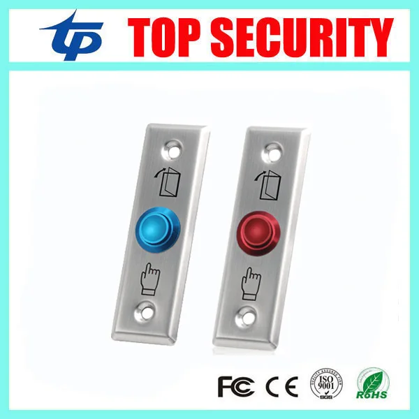 Stainless Steel Exit Button NO/NC/COM Door Exit Switch Led Light Metal Exit Push Button 10pcs A Lot For Access Control System Stainless Steel Exit Button NO/NC/COM Door Exit Switch Led Light Metal Exit Push Button 10pcs A Lot For Access Control System