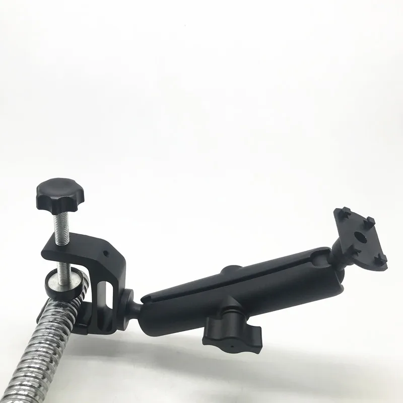 Тяжелая нагрузка алюминий 1 дюймов резиновый Шаровой Зажим крепление 15 см длина двойной разъем Arm для iPad планшета для gopro ram крепления