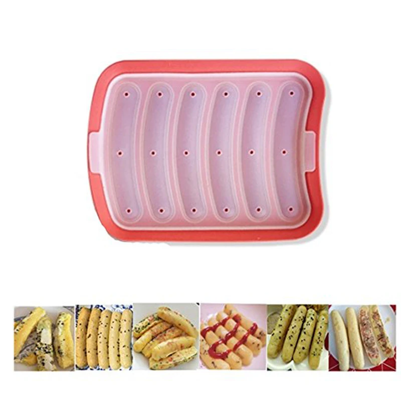 1set Food Grade Silicone DIY Sausage Making Mold Sausage Hot Dog Maker