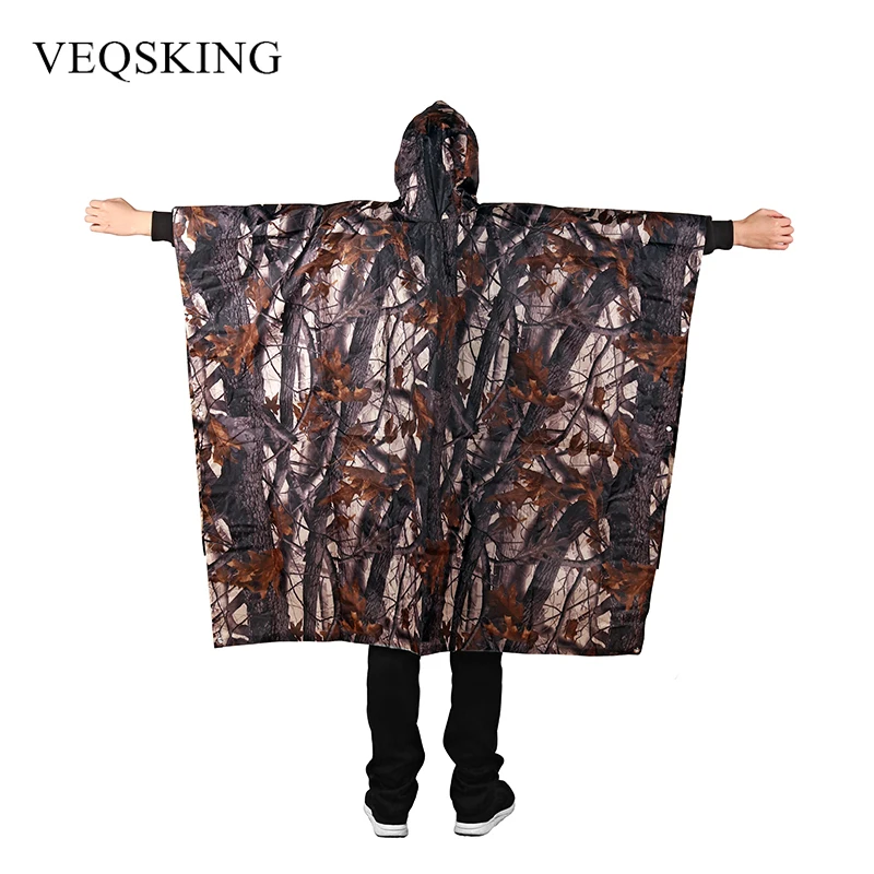 

3 in 1 Multifunctional Raincoat, Waterproof Camping Ten Mat Picnic Mat, Cycling Raincoat, Impermeable Poncho Backpack Rain Cover