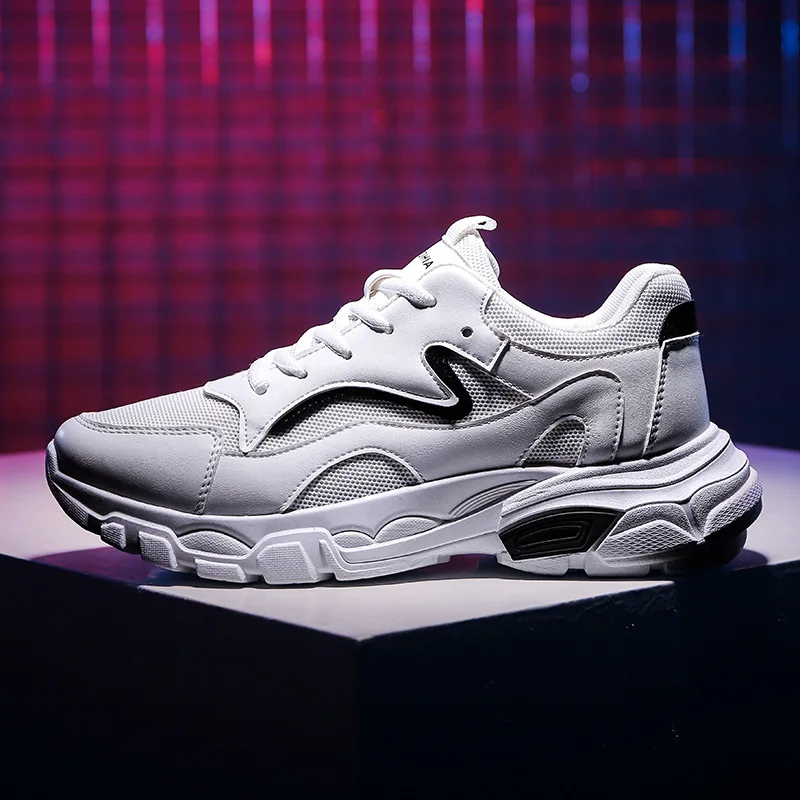 Мужская Вулканизированная обувь легкая дышащая мужская на плоской подошве