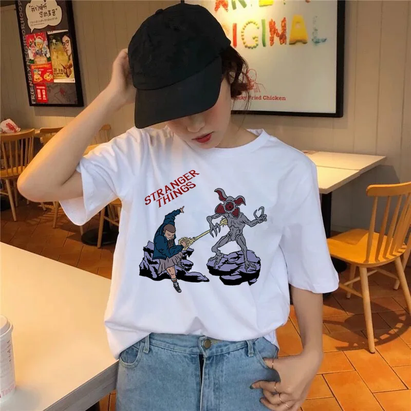 

Stranger Things t shirt women female 2019 new fashion t-shirt harajuku 90s ulzzang korean style top streetwear tshirt tee shirts