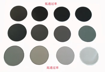 

Various transmittances of attenuator neutral filter density mirror with a diameter of 20 mm