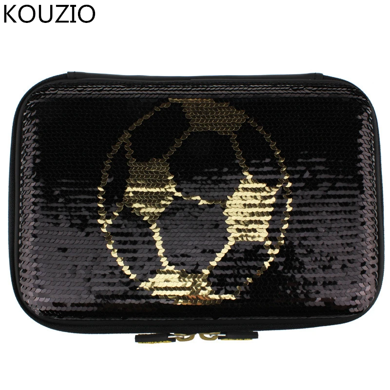 pencil case black sequin kawaii estuches papeleria estuche escolar trousse scolaire cute large kalem kutusu etui pennen piurnik pencil cases