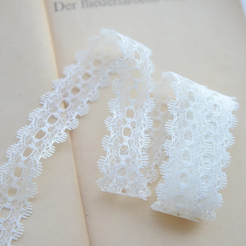 

Milk white hollow polyester lace doll dress lace accessories dress skirt restoring ancient ways is 3 cm wide G001