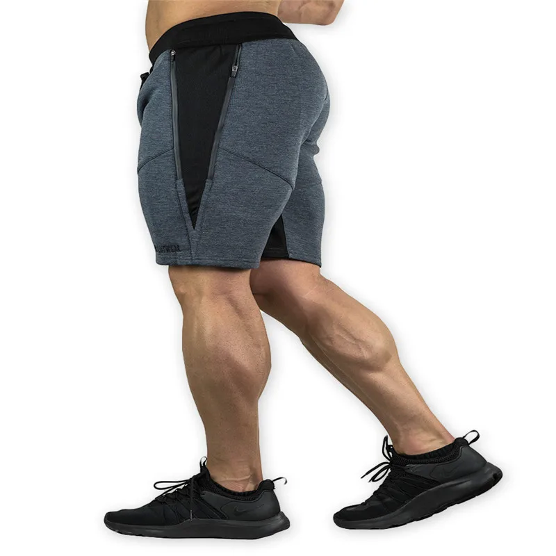 M-2XL, модные мужские спортивные шорты, брюки, хлопковые спортивные штаны для бодибилдинга, фитнеса, шорты для бега, повседневные спортивные мужские шорты