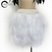ORDEESON Новая мода лето девушки асимметрия Твердые перо белые короткие юбки пикантные Талия улица Hipster женская Костюмы