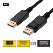 2019 Displayport 1.4 Cable 1.4V Video Audio DP 1.4 To DP 1.4 Cable 1080P 4K 5K 60Hz DP 1.4 Cable For HDTV Projector Display port