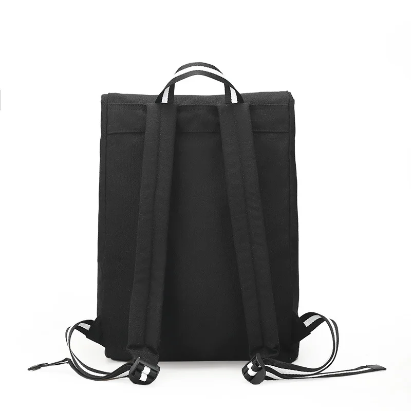 Холщовый рюкзак для женщин/мужчин, одноцветные рюкзаки для девочек-подростков, Студенческая компьютерная модная повседневная дорожная сумка, 4 цвета