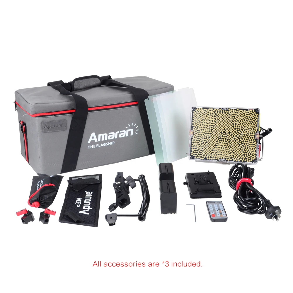 Aputure Amaran Tri-8ssc светодиодный свет студии панели с 6 шт. NP F970 батареи легко поле светодиодные лампы Фотостудия Свет V крепление