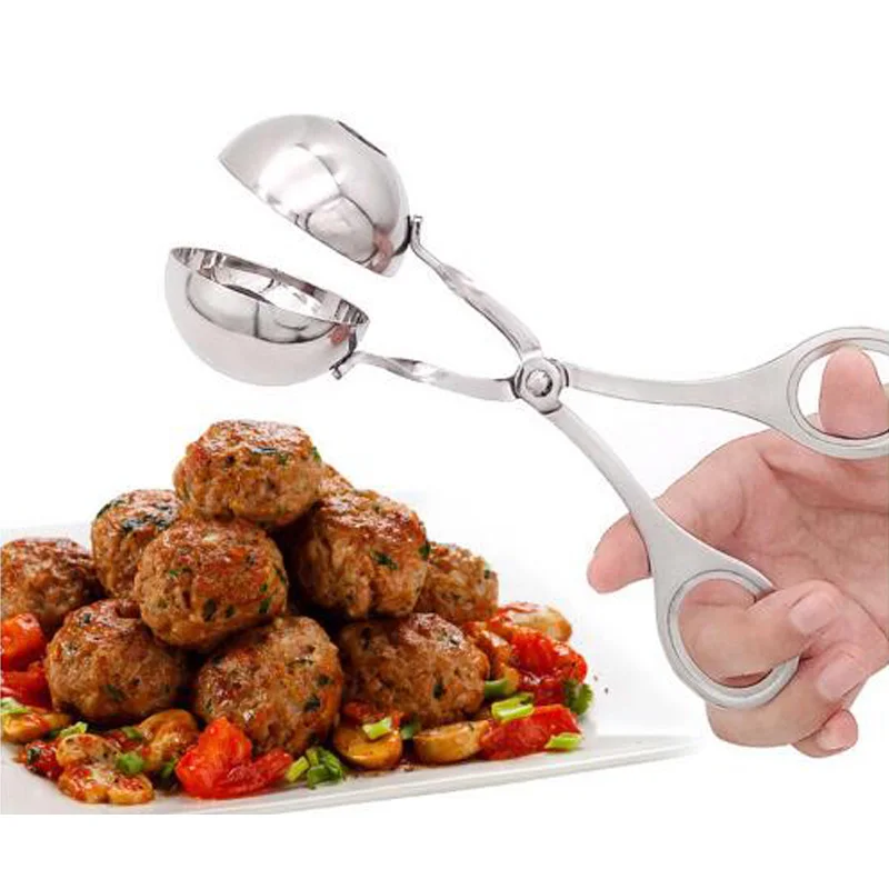 Птицы куриное устройство для мясных шариков рыбы мяч Meatball чайник из нержавеющей стали ложка для мороженого круглая лопатка для дыни кухонные аксессуары