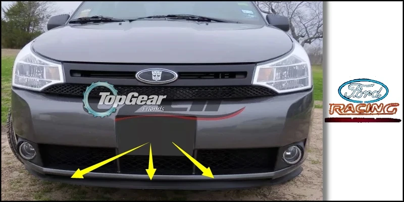 Бампер для губ отражатель губы для Ford B-Max B Max BMax передний спойлер юбка для TopGear вентиляторы вид автомобиля Тюнинг/обвес/полоса