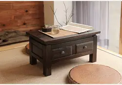 Японский антикварная Мебель Чай стол деревянный шкаф для хранения два ящика древесина павловнии азиатских традиционных Мебель для