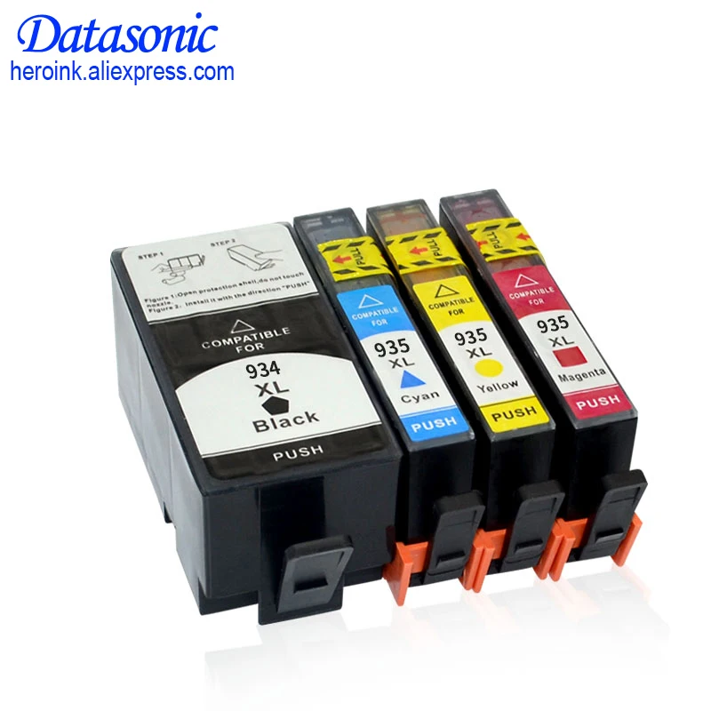 4PK DAT для HP 934 935 934XL 935XL совместимый чернильный картридж принтера Officejet Pro