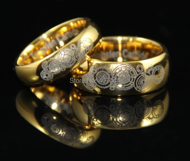 ygk jewelry 6mm8mm golden domed doctor who time new hisher tungsten wedding - Doctor Who Wedding Ring ygk jewelry 6mm8mm golden domed doctor who time new hisher tungsten wedding - Doctor Who Wedding Ring