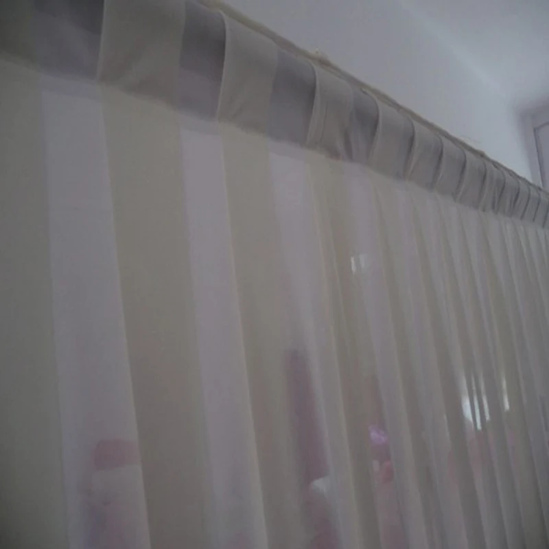 2 шт./лот 3x3 м белый плиссированный ледяной шелк свадебный фон занавески