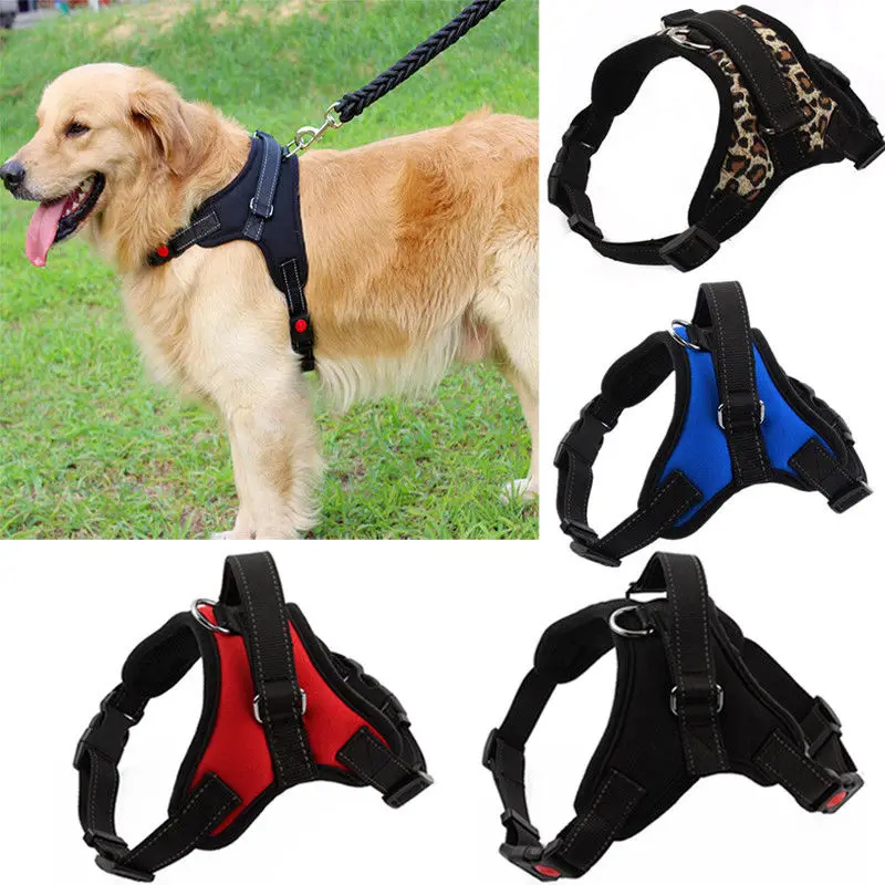 No Pull Adjustable Dog Vest Harness Quality Oxford For Small/Medium/Large Pet