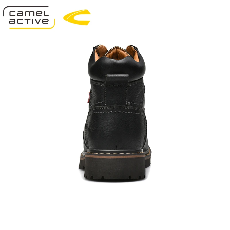Camel/Новинка; Военная обувь из натуральной кожи; военные ботильоны; Повседневная защитная обувь; Зимняя Теплая мужская обувь; Zapatos de Hombre