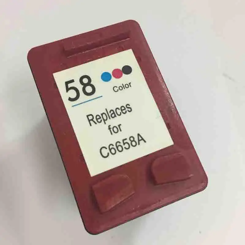 Substituição do Cartucho de Tinta Compatível para hp 58 para hp Vilaxh Deskjet 3653 3658 F380 F388 F390 1350xi Psc 1350 1355 3620 v 3650 7 Cartuchos de tinta