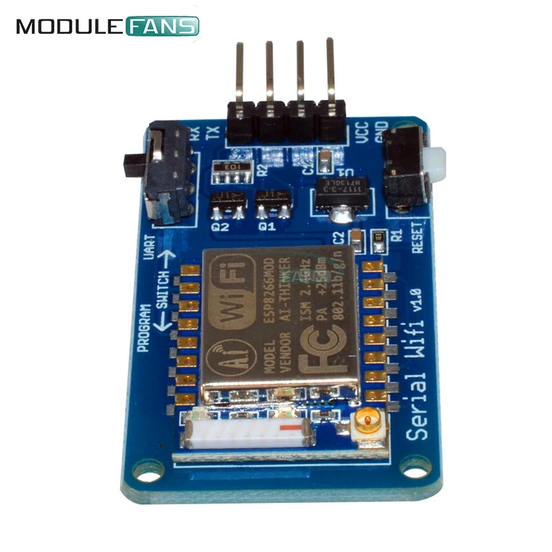 ESP8266 ESP-07 ESP07 Wifi серийный приемопередатчик беспроводной модуль платы 3,3 V 5V 8N1 ttl UART порт контроллер для Arduino UNO R3