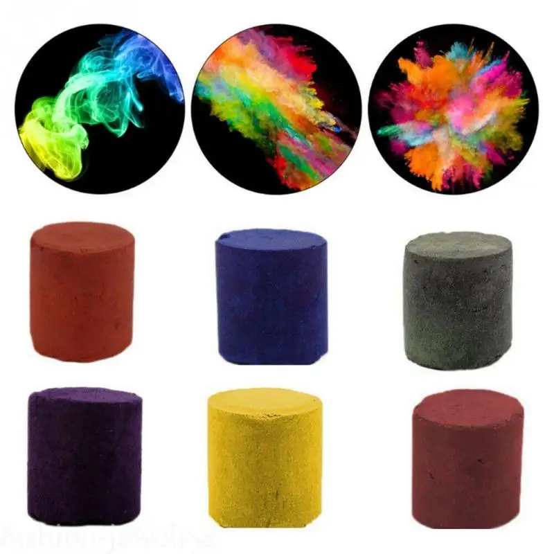 Torta fumo Effetto Spettacolo Prop Colorful rainbow Nebbia Pellicola Che Fanno Rotonda FAI DA TE Fotografia Aid accessorio festival street carnevale decor
