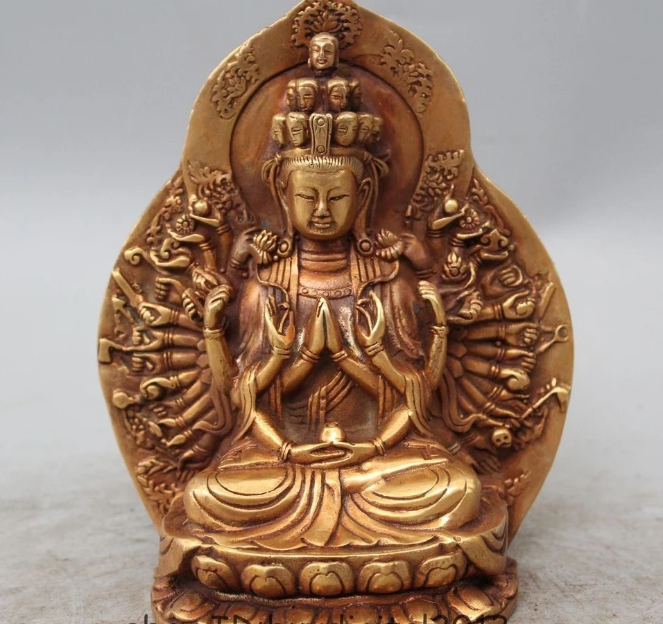 

9"Tibet Brass Buddhism Vajra Mahakala Joss Palden Lhamo Buddha Ride Horse Statue