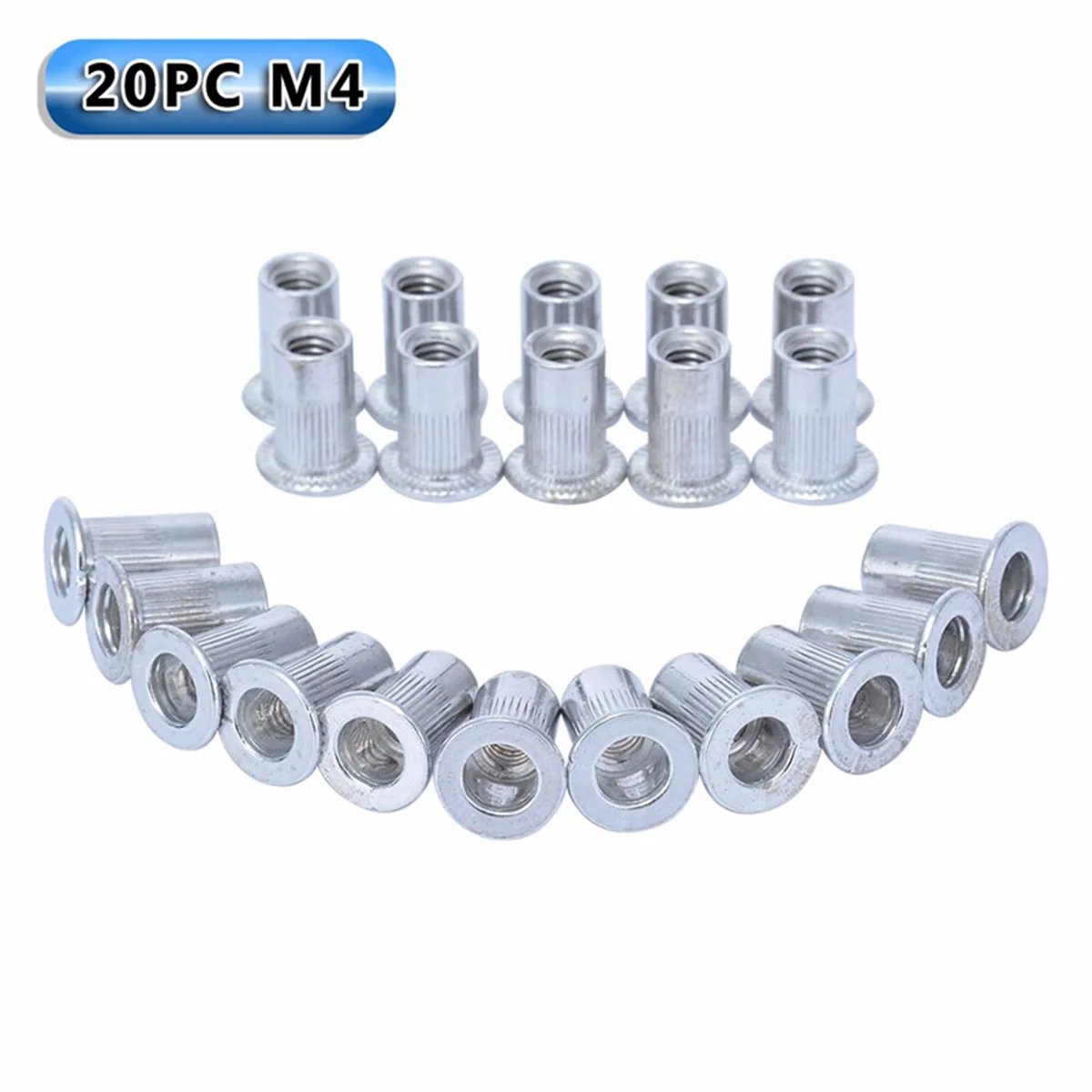 106Pcs Auto Threaded Nut Riveter M3 M4 M5 M6 M8 Threaded Rivet Nut Inserts Mayitr Nutsert Tool Kit