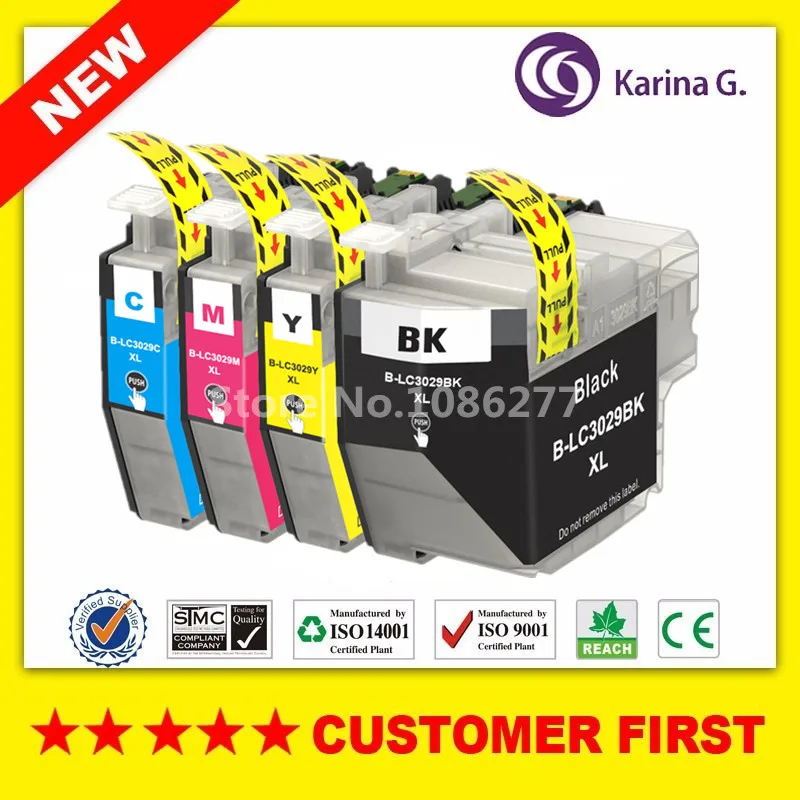 Совместимый для Brother LC3029 lc3029xl чернильный картридж костюм MFC J5830DW/MFC J5830DW XL/MFC J5930DW/MFC