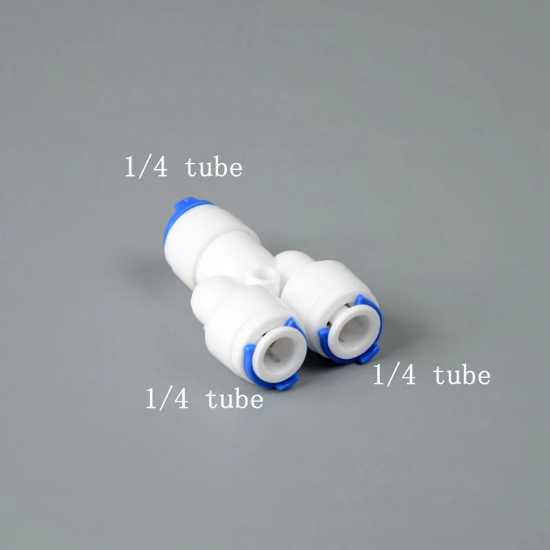 Quick Connector for Drinking Water and RO Filter Systems, 1/4 OD PE Tube