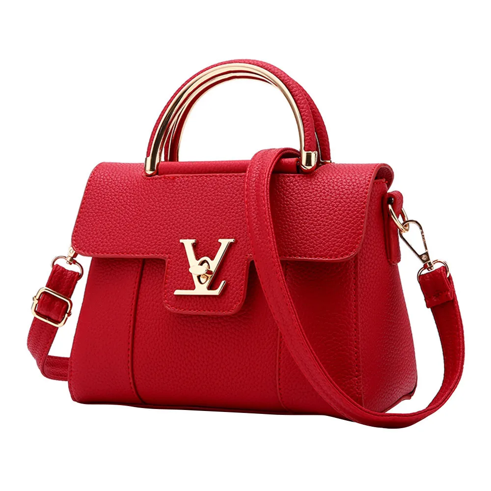 Модная женская сумка через плечо из искусственной кожи, клатч, женские сумки, брендовые сумки-мессенджеры, женская сумка - Цвет: Wind red