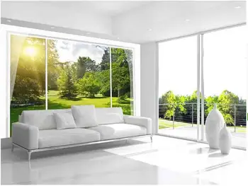 

3d room wallpaper custom mural non-woven wall sticker 3 d Sunshine garden scenery paintings photo 3d wall murals wallpaper