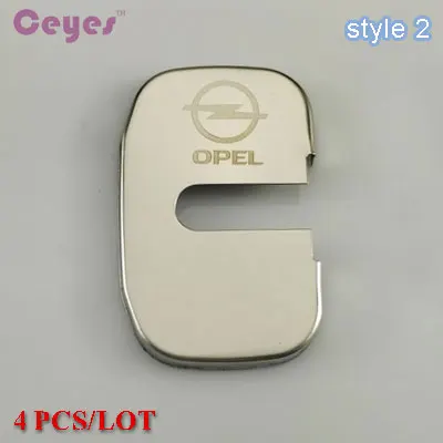 Ceyes, автомобильные чехлы для стайлинга, крышка дверного замка, чехол для Opel Astra H G J Insignia Mokka Zafira Corsa Vectra C D Antara, автостайлинг - Цвет: for style 2 silver
