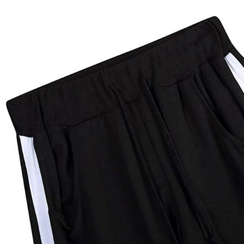 HEFLASHOR осенние мужские полосатые черные спортивные штаны Свободные классические мужские черные брюки повседневные Модные дышащие узкие брюки