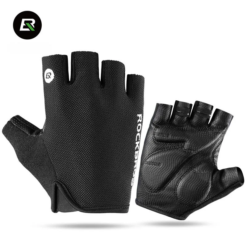 Rockbros Mountain Road Bike Gloves Half Finger Cycling Gloves 5mm