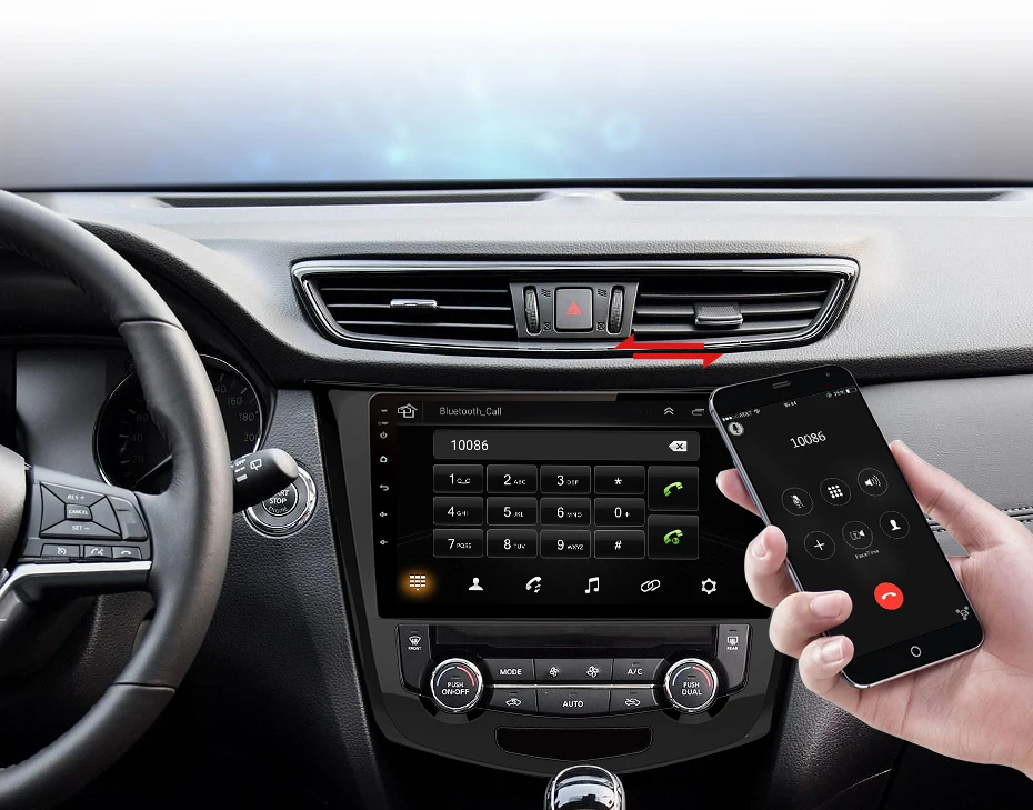 Flash Deal AWESAFE 2 din Android 8.1 Car Radio Multimedia video player gps navigation For Nissan X-Trail X Trail Qashqai 2014-2016 gps head 9