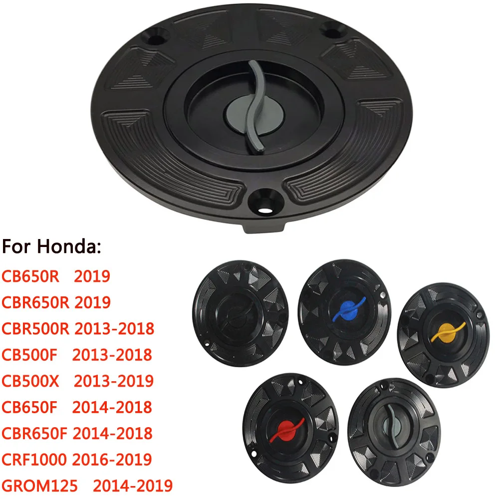 

5 Color Motorcycle Ignition Key Lock Gas Fuel Tank Cap Cover For Honda MSX 125 GROM 2014-2018 2019 CB500X CB500F 2013-2018 2019