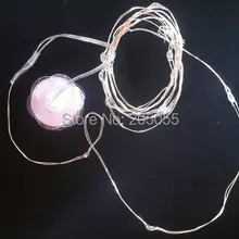 100 шт./лот Батарея работать Погружные Цветочные LedLight 1.5 м 15LED Водонепроницаемый Провода строка tealight F/Рождество свадьба- белый