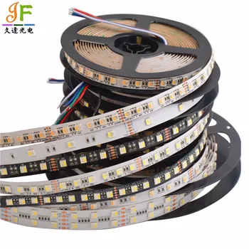 

16.4FT 4 in 1 RGBW Flexible LED Strip Rope Tape 30/60/72/84/96/120LED/m SMD 5050 RGB+Cool Warm White 4 color in 1 Chip 12V 24V