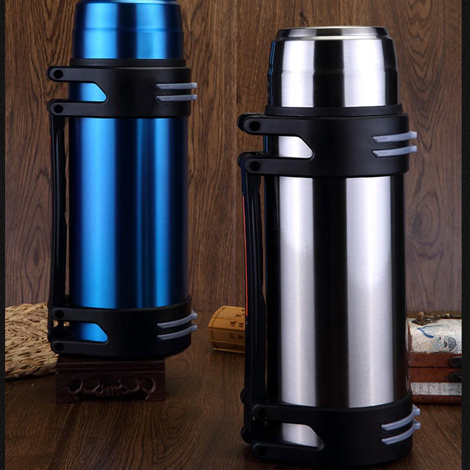 2000ML Stainless Steel Thermos Kettle Insulation Bottle Vacuum Flask with Mug Large Capacity Water Pot Travel drink Kettle ST190 2000ML Stainless Steel Thermos Kettle Insulation Bottle Vacuum Flask with Mug Large Capacity Water Pot Travel drink Kettle ST190