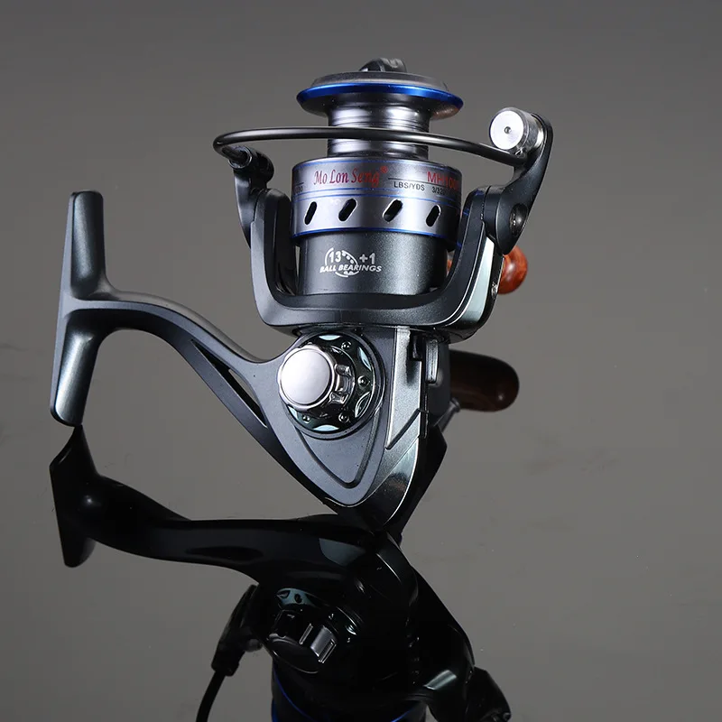 

MH1000-7000 Fishing Reel 13 Ball Bearings Hollow-out Spinning Reel Fishing Tackle Lure with Exchangeable Handle