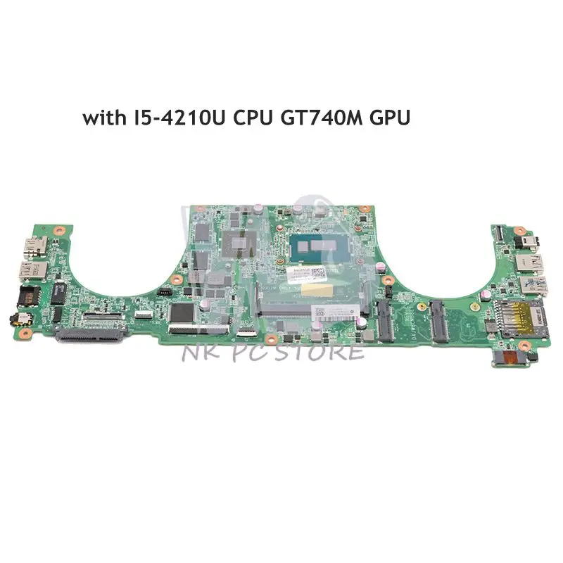 buy  NOKOTION CN-0TYFY8 TYFY8 For Dell Vostro 5470 laptop motherboard DAJW8CMB8E1 SR1EF I5-4210U CPU GT7
