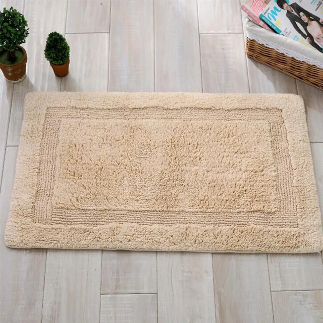 Moderno Beige Stuoie con 100% Ciniglia di Cotone 45x70 cm Spessore ... Moderno Beige Stuoie con 100% Ciniglia di Cotone 45x70 cm Spessore ...