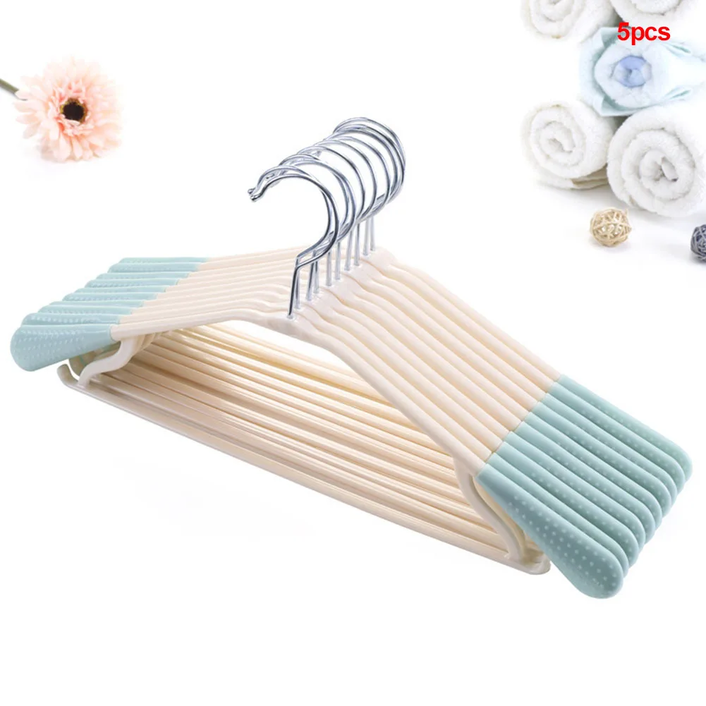 

5PCS/Set Non-Slip Trouser Outdoor Durable Multifunction Plastic Drying Rack Clothes Hangers Seamless Heavy Duty Home Accessories