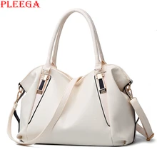 PLEEGA Brand High Capacity Fashion Women Messenger Bags Luxury Leisure Tote Ladies Leather Solid Shoulder Bag Lady PU Handbags
