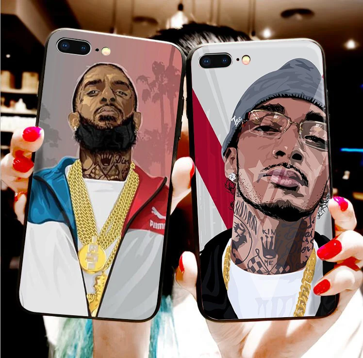 

Rapper Nipsey Hussle Silicone TPU Soft Phone Case for Apple iPhone 8 7 6 6S Plus X XS MAX 5 5S SE XR Cover