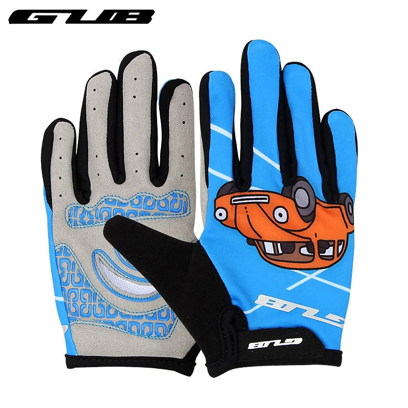Cute Anti silp Bicycle Full Finger Child Gloves Breathable MTB Road