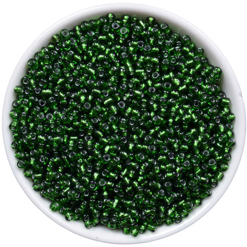 1000 шт./лот 2 мм темно-зеленый Шарм чешский стеклянный бисер для изготовления украшений вручную сделай сам